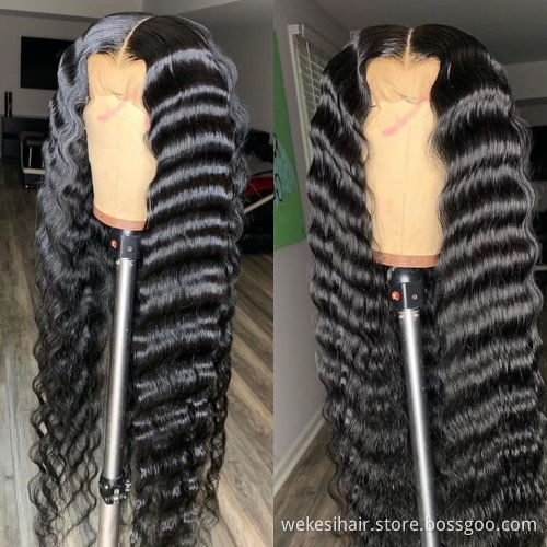 4x4 13x4 13x6 360 HD Lace Frontal Wigs Brazilian Straight Human Hair Wigs 150% 180% 200% Human Hair Lace Wig For Black Woman